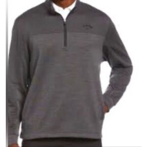Callaway golf grey quarter zip pullover sweater large